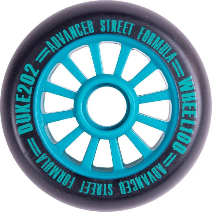 Колесо для самоката TECH TEAM DUKE 202, 100*24 мм, бирюзовый, без подшипника NN009782